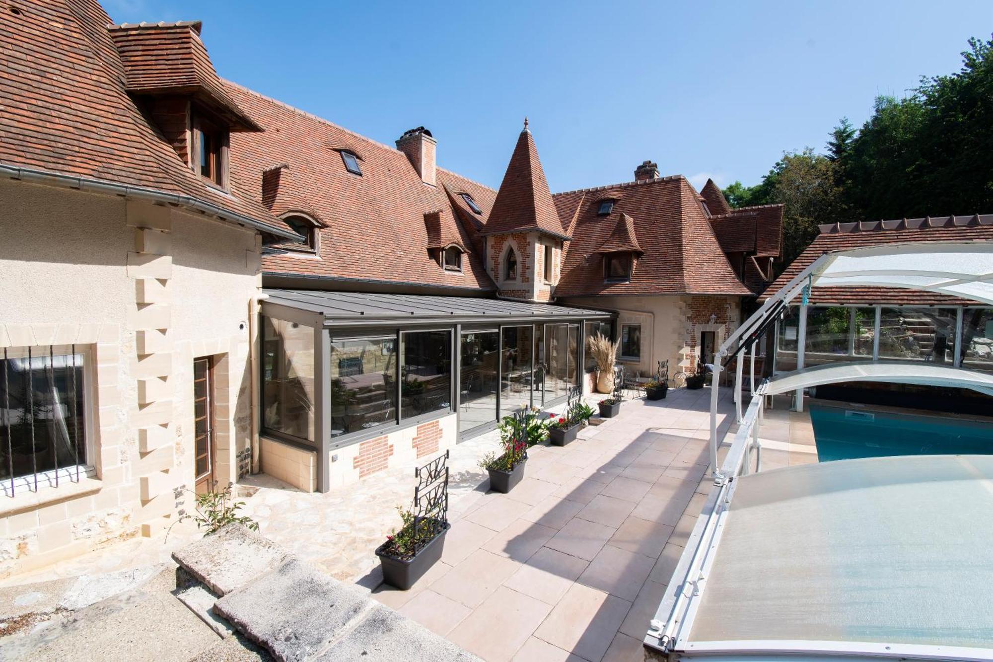 Hotel Le Prieure Des Fontaines Les Preaux Zewnętrze zdjęcie
